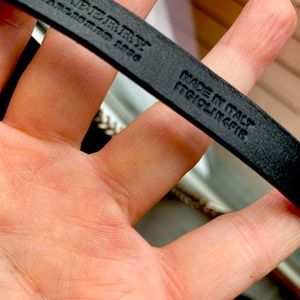 Burberry Leather/ chain link necklace